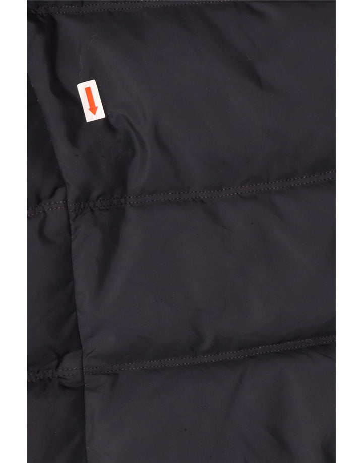 Damski ocieplany płaszcz z kapturem TOMMY HILFIGER UK 10, mały, granatowy, poliester