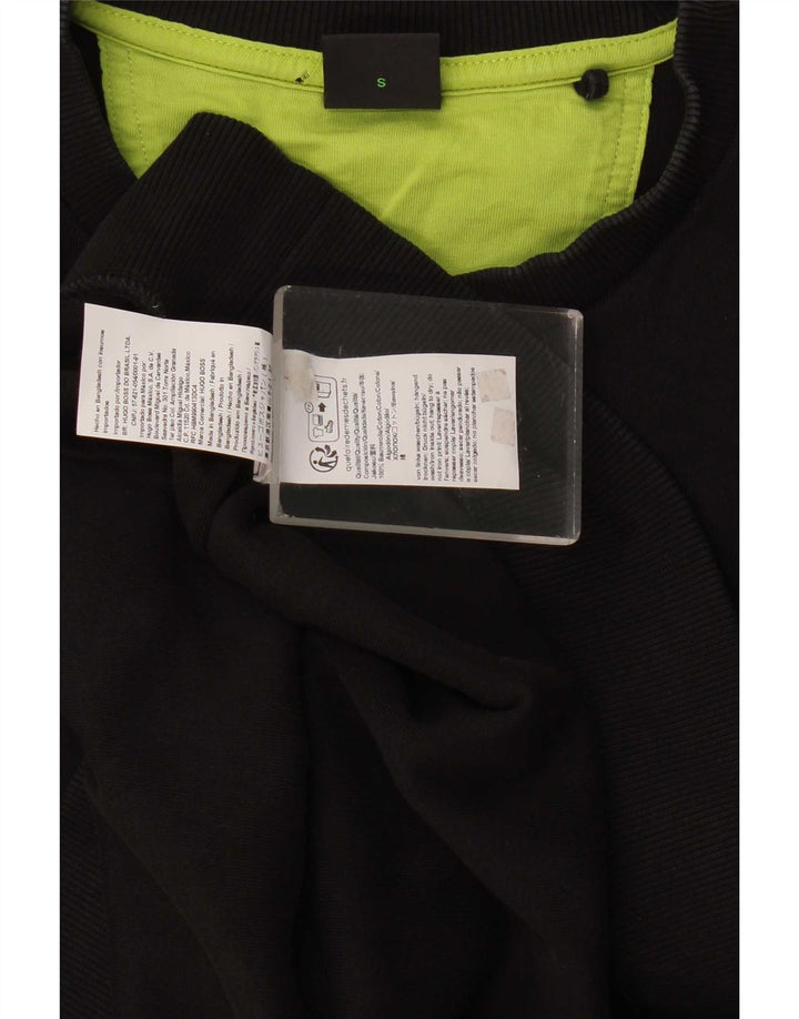 Męski sweter Hugo Boss, mały, czarny, bawełniany