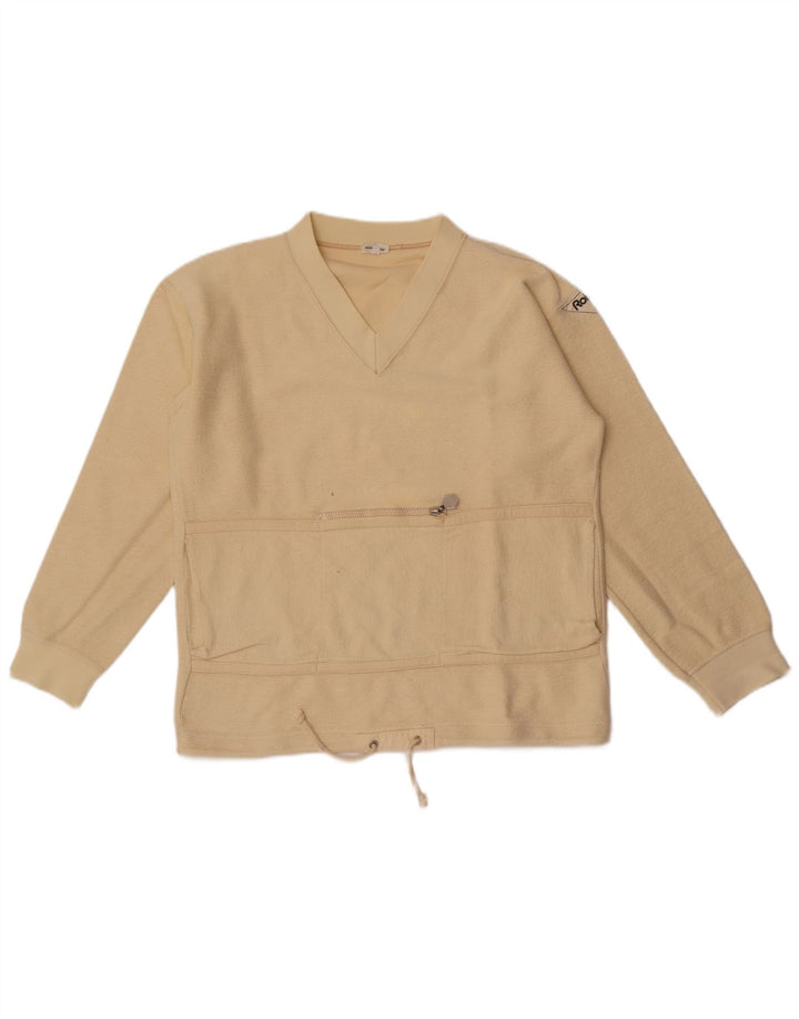 Sweter damski w stylu vintage IT 50 XL beżowy