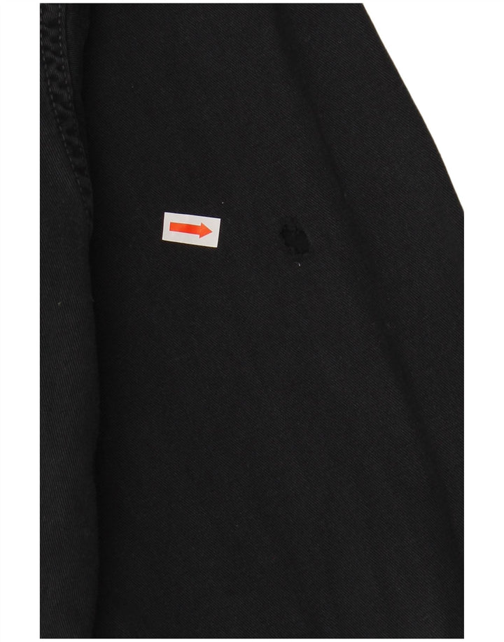 LEE Męska koszula dżinsowa, duża, czarna, bawełniana