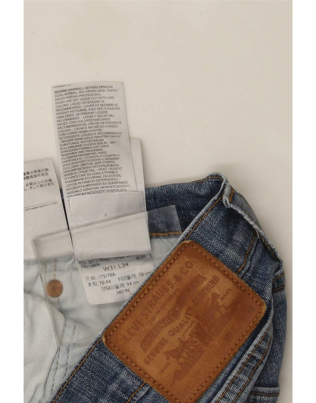 Męskie jeansy Levi's w trudnej sytuacji W31 L29 Niebieskie bawełniane