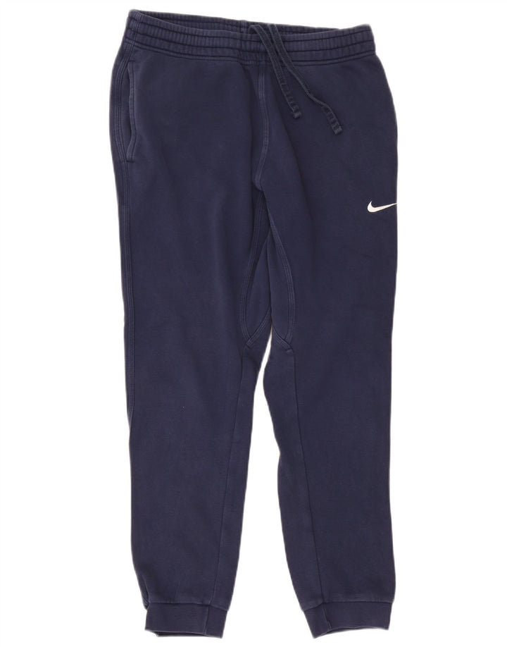 Męskie spodnie dresowe Nike, joggery, średnie granatowe, bawełniane