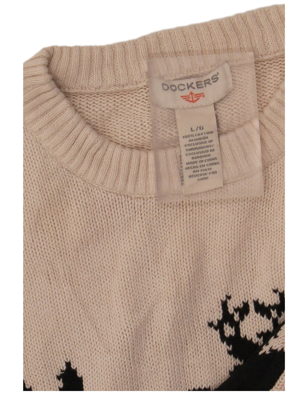 Męski podkoszulek Dockers z kamizelką, duży, czerwony, bawełniany Fair Isle