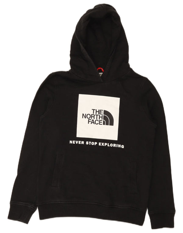 Chłopięcy sweter z kapturem The North Face z grafiką, 14-15 lat XL, czarny, bawełniany