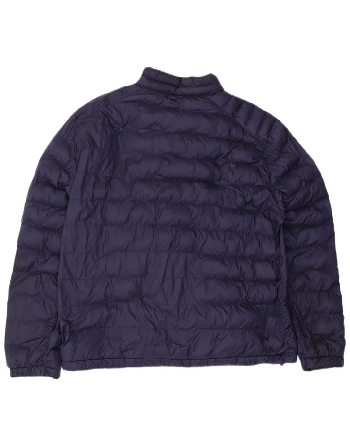Męska ocieplana kurtka Zara UK 44 2XL Granatowy poliester