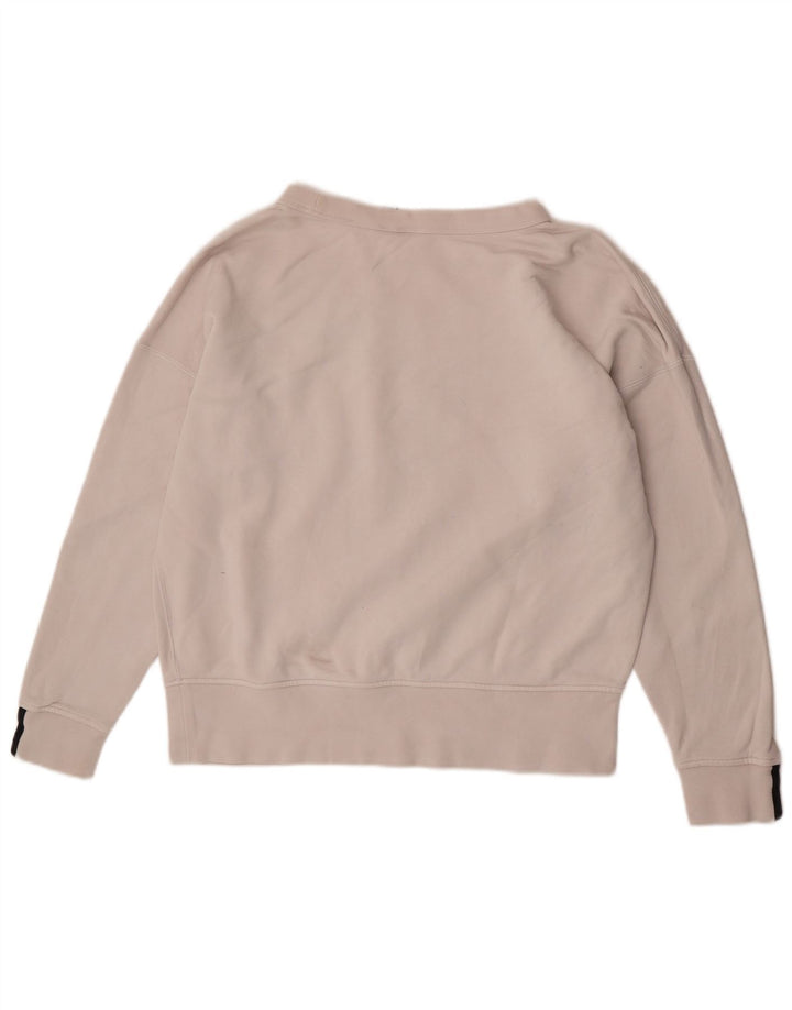 Bluza damska Adidas Oversized Sweter UK 10 Mała Biała Bawełna