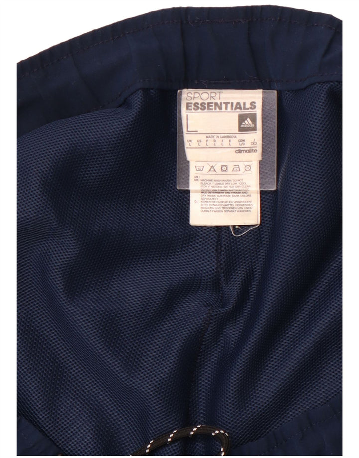 Męskie spodenki sportowe ADIDAS Climalite, duże, granatowe, z poliestru