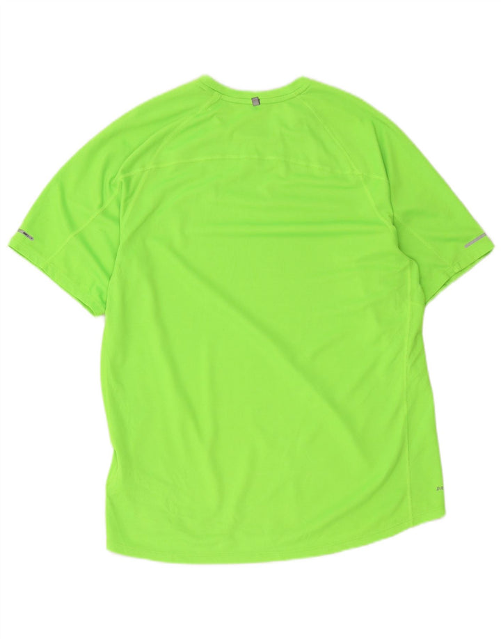 Męski T-shirt Nike Dri Fit, duży, zielony, poliester