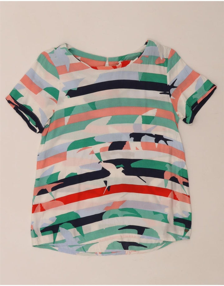 Damska bluzka z grafiką WHITE STUFF UK 12, średnie, wielokolorowe paski