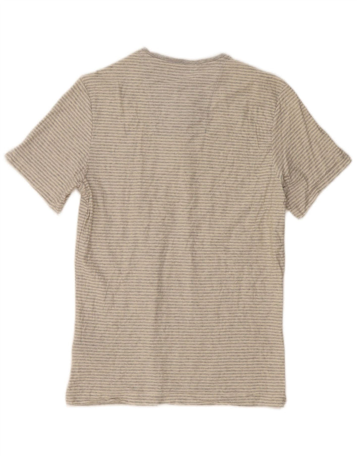Męska koszulka T-shirt Barbour w średnie szare paski