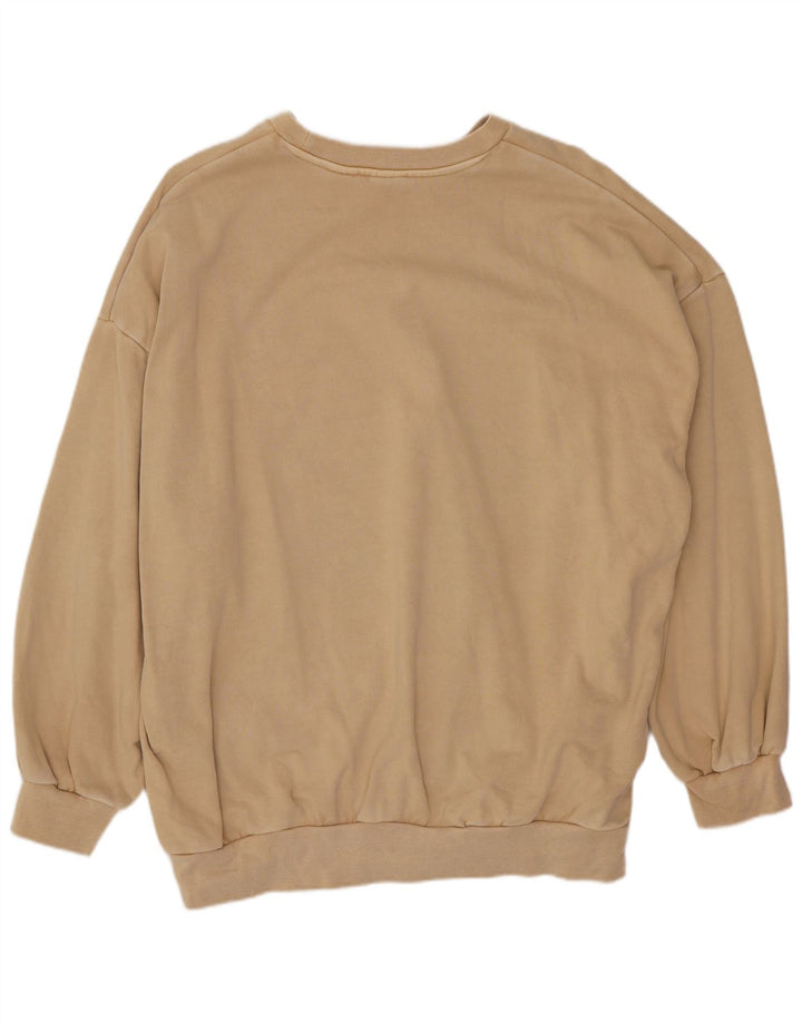 Męska bluza oversize z grafiką Levi's, mała, beżowa, bawełniana