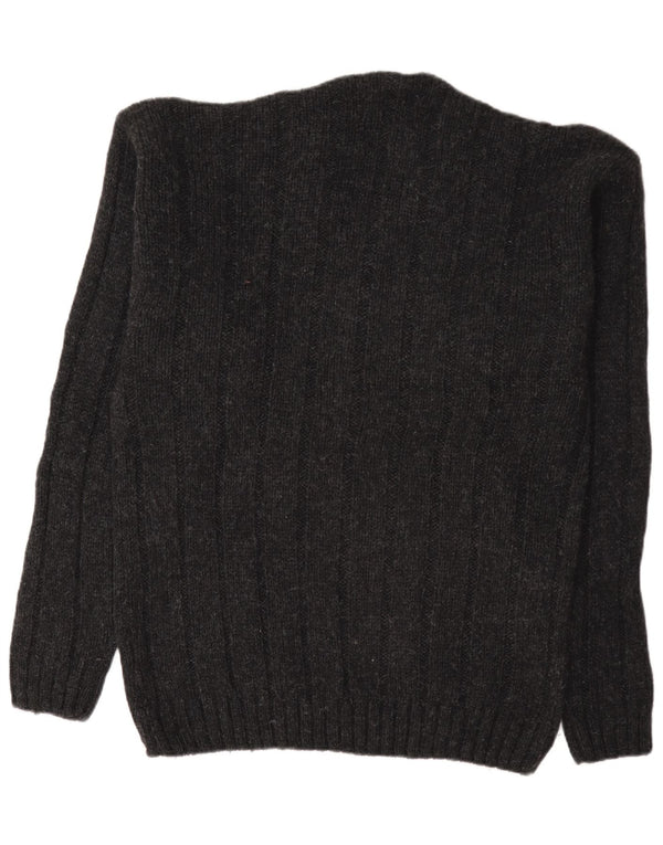 Ciao Męski sweter z dekoltem w kształcie litery V XL Czarny Fair Isle New Wool