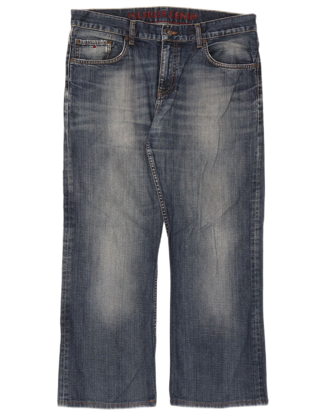 Męskie jeansy Tommy Hilfiger o prostym kroju W34 L26 Niebieskie