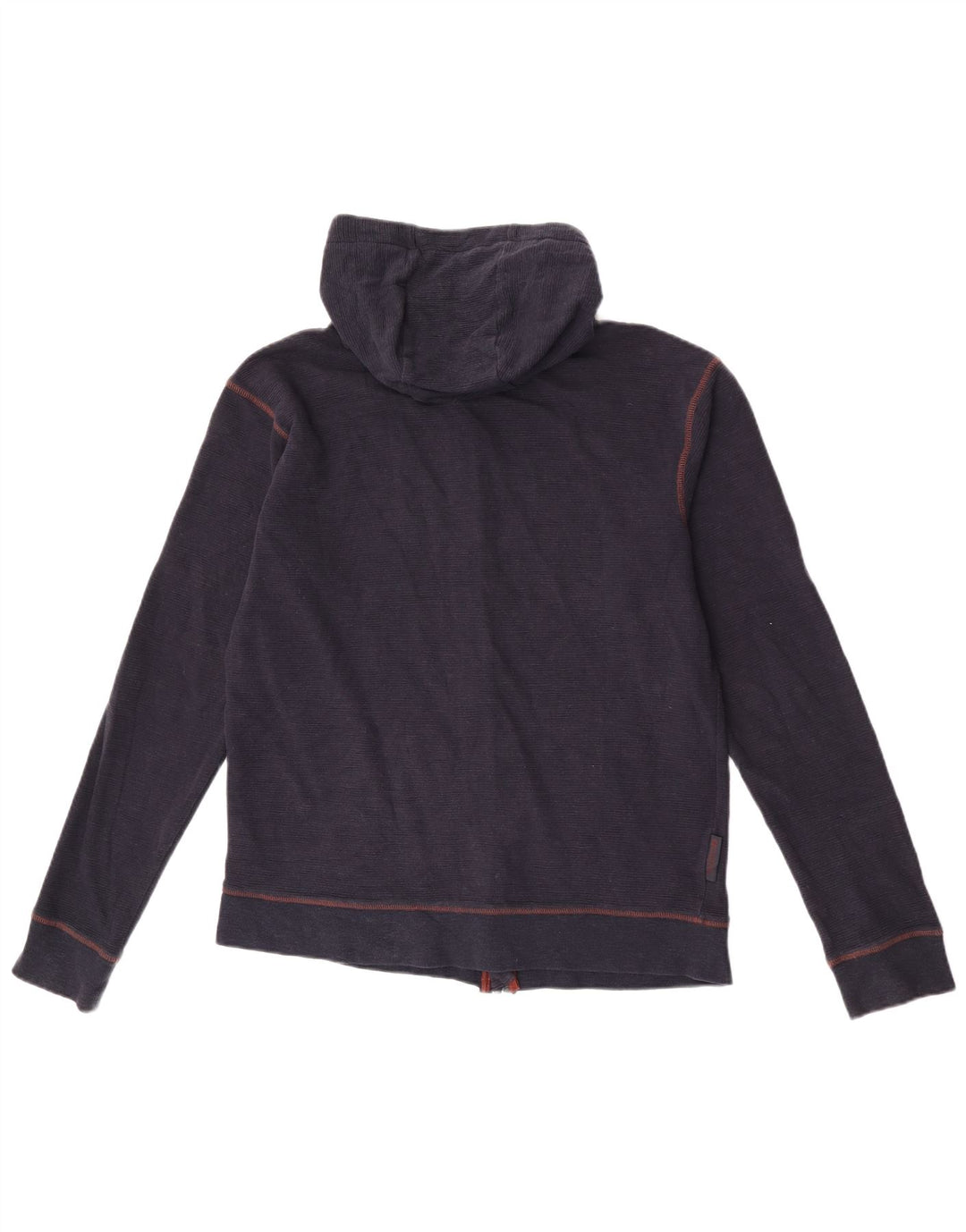 Męski sweter z kapturem i zamkiem Mountain Warehouse, średni granatowy, bawełniany