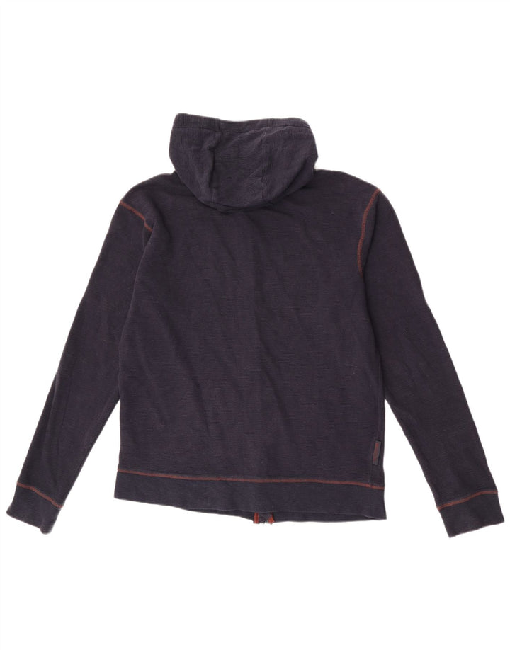 Męski sweter z kapturem i zamkiem Mountain Warehouse, średni granatowy, bawełniany