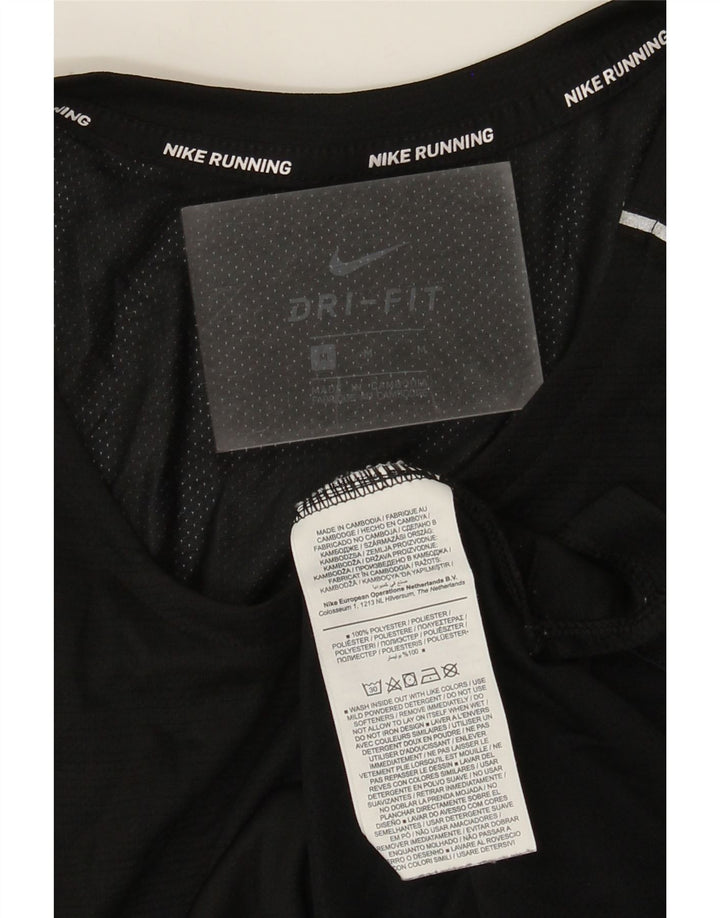 Damska kamizelka Nike Dri Fit Top UK 14, średni czarny poliester