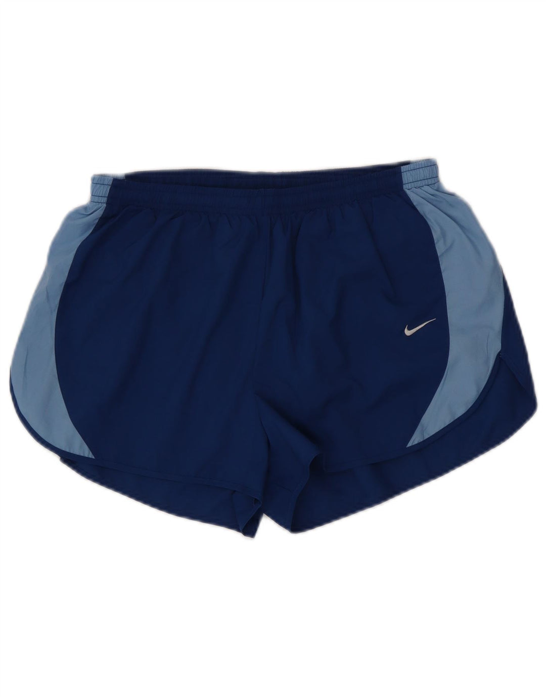 Męskie spodenki sportowe NIKE Dri Fit, duże, niebieskie, poliestrowe bloki kolorów