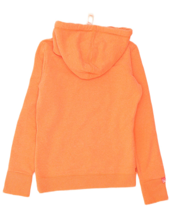 Damski sweter z kapturem Superdry Graphic UK 6 XS, pomarańczowy, bawełniany