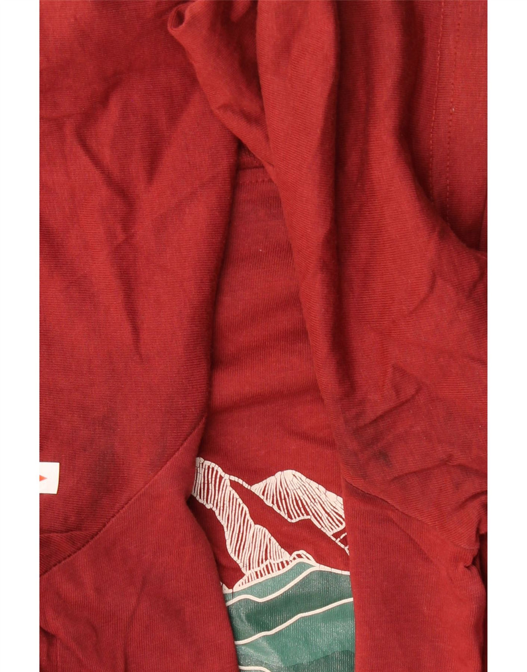 Męski T-shirt z grafiką MOUNTAIN WAREHOUSE, duży, bordowy, bawełniany