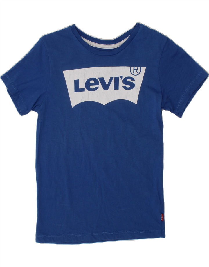 LEVI'S Boys Graphic T-Shirt Top 9-10 Years Blue Vintage Levi's and Second-Hand Levi's from Messina Hembry 