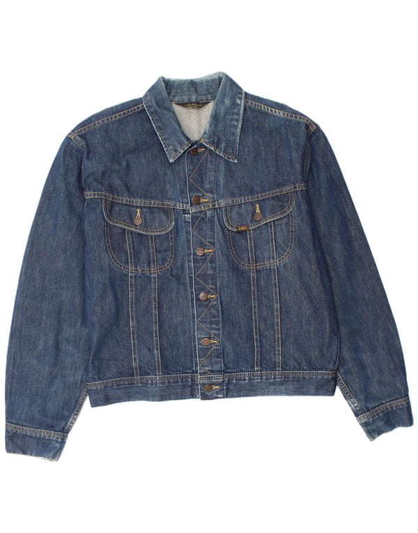 Męska kurtka dżinsowa Lee UK 42 XL, niebieska, bawełniana