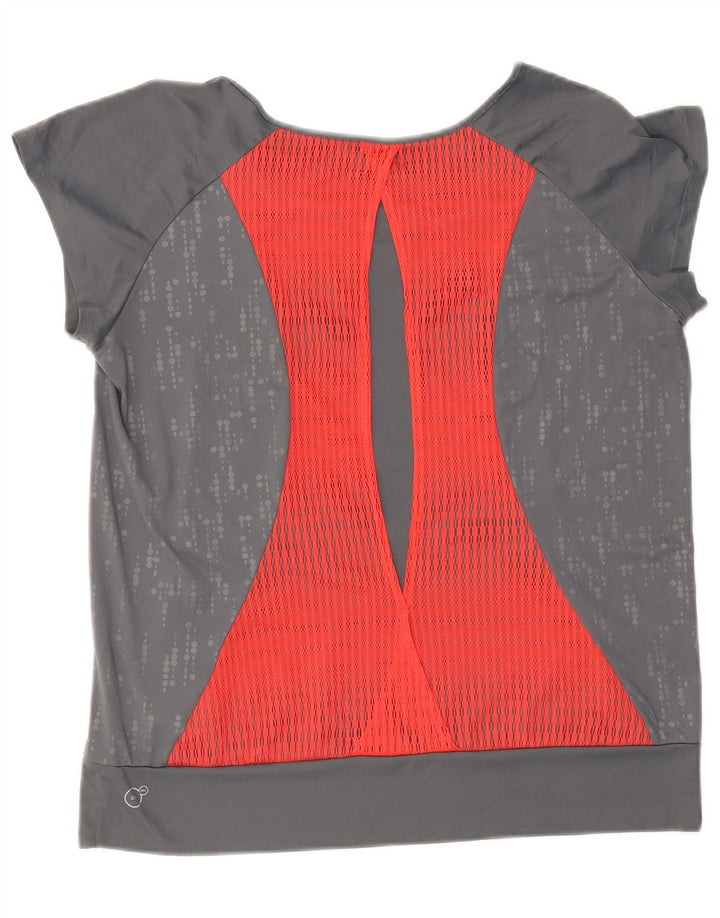 T-shirt damski Puma Top UK 16, duży, szary, cętkowany poliester
