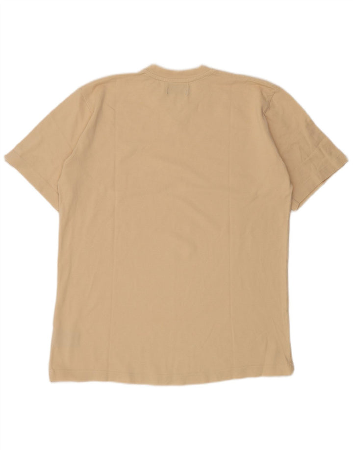 T-shirt męski KAPPA, duży, beżowy, bawełniany