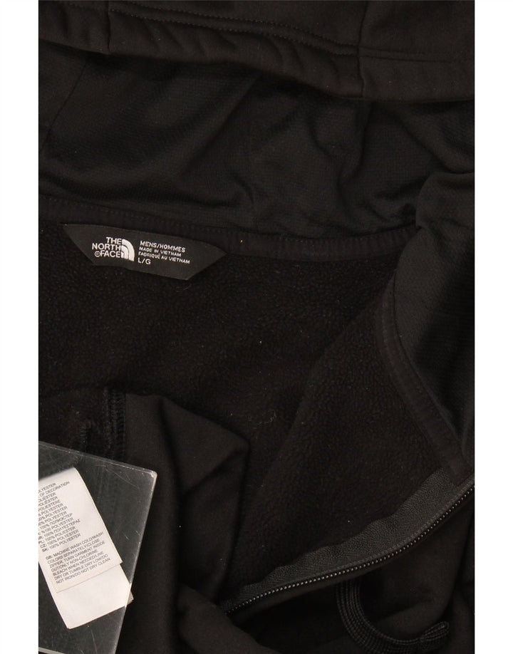 Męski sweter z kapturem The North Face, duży, czarny, poliestrowy