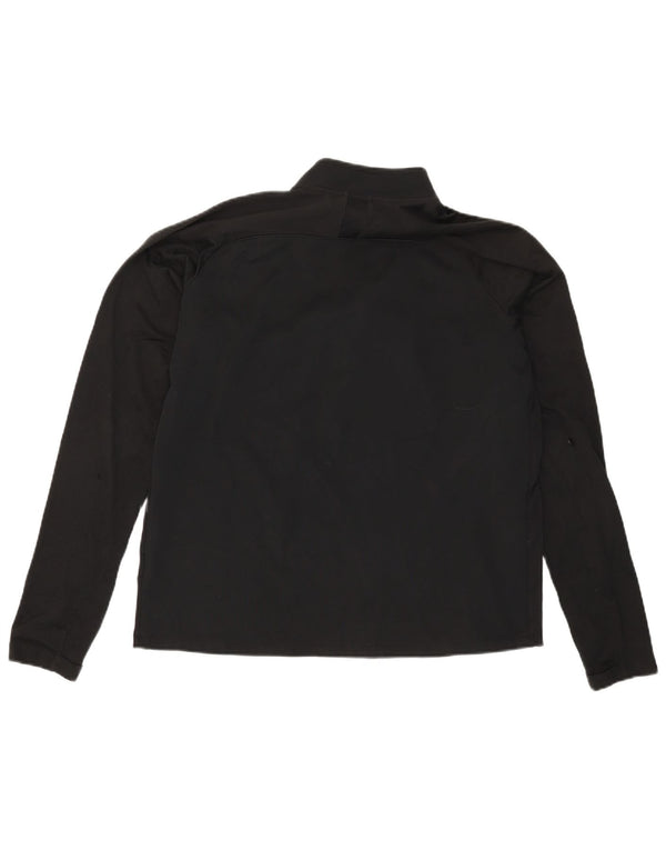 Męski dres Nike Dri Fit z zamkiem błyskawicznym i dużym czarnym poliestrem