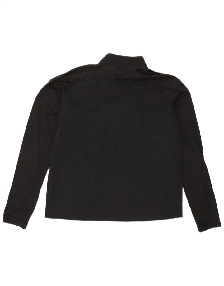 Męski dres Nike Dri Fit z zamkiem błyskawicznym i dużym czarnym poliestrem