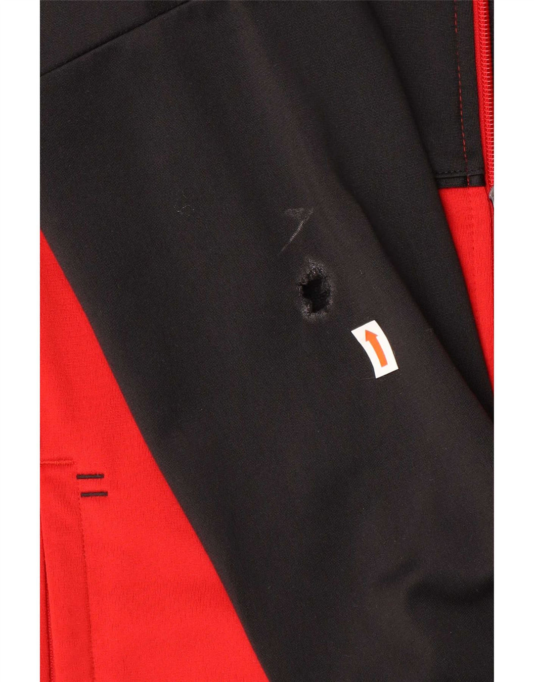 Adidas Męska bluza dresowa, mała, czarna, poliestrowa z blokami kolorów