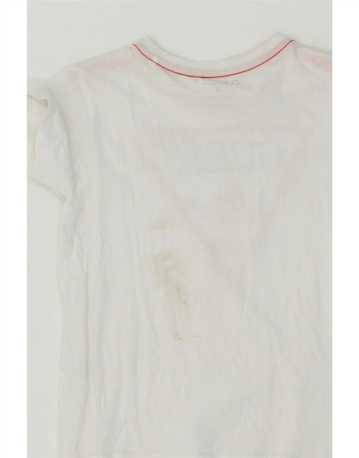 GUESS Girls Graphic T-Shirt Top 7-8 Years White Vintage Guess and Second-Hand Guess from Messina Hembry 