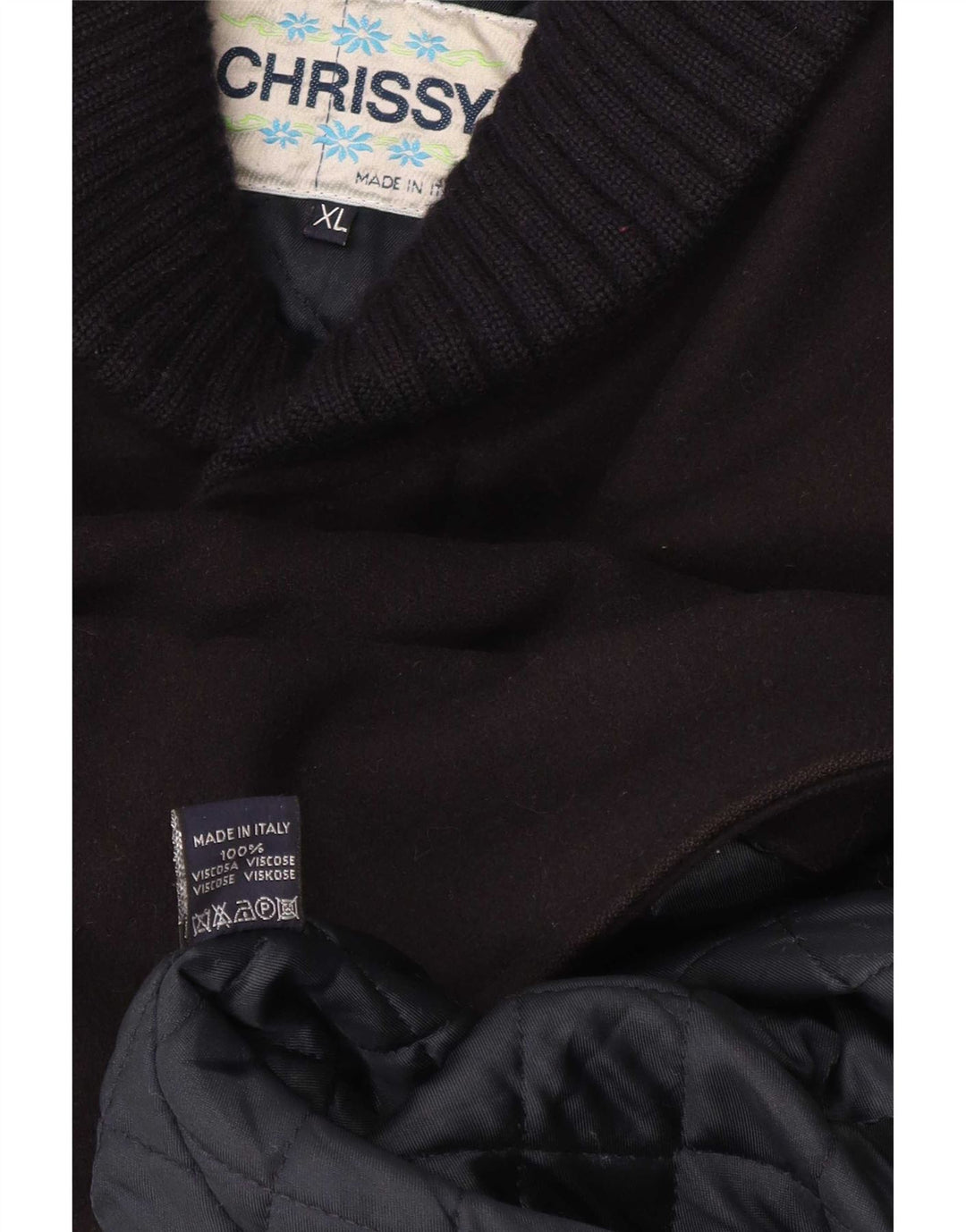 Płaszcz męski Vintage UK 42 XL Czarna wiskoza
