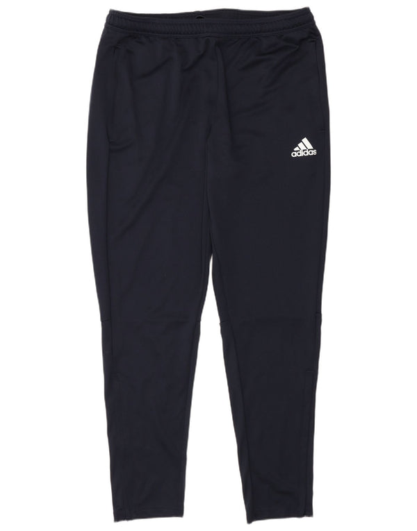 Męskie spodnie dresowe Adidas UK 48/50 XL Granatowe, poliestrowe sportowe