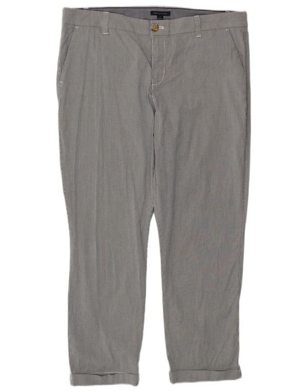 Krótkie spodnie damskie Tommy Hilfiger US 14 XL W38 L26 Szare paski