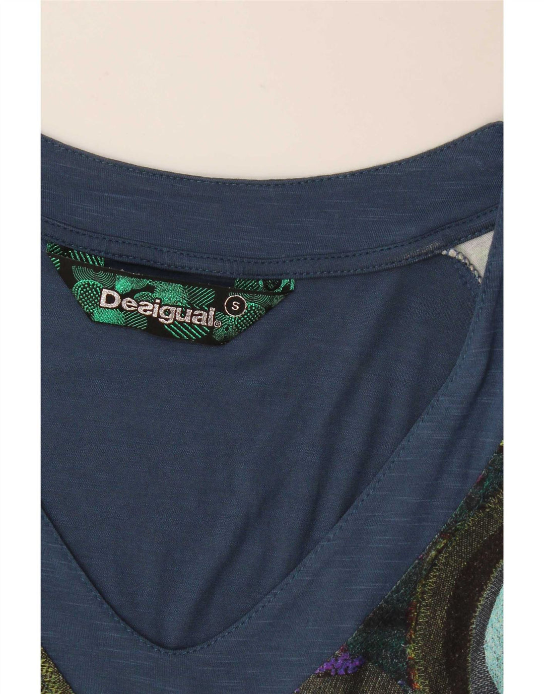 Damska sukienka płaszczowa Desigual UK 10, mała, wielokolorowa, geometryczna