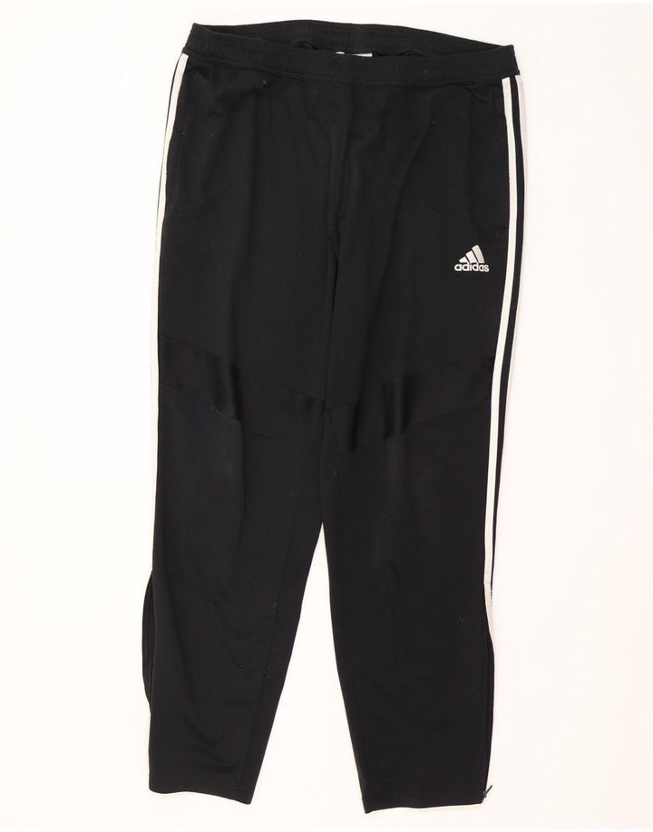 Męskie spodnie dresowe Adidas XL, czarne, poliestrowe