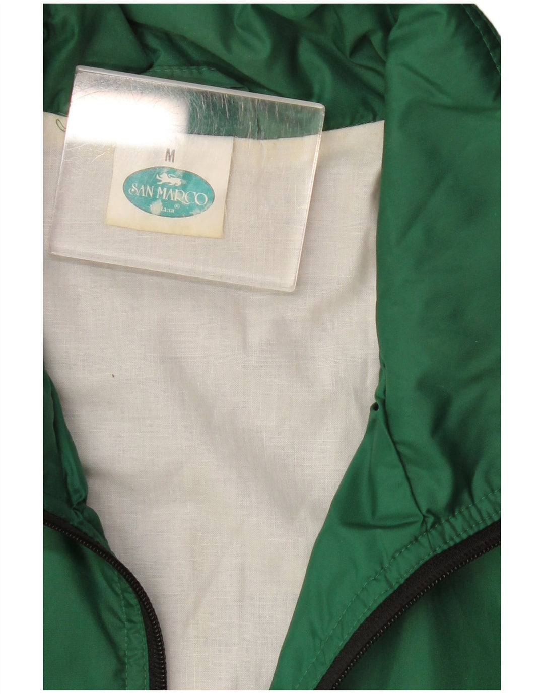 Męska kurtka dresowa z kapturem i kapturem San Marco, kolor średniozielony