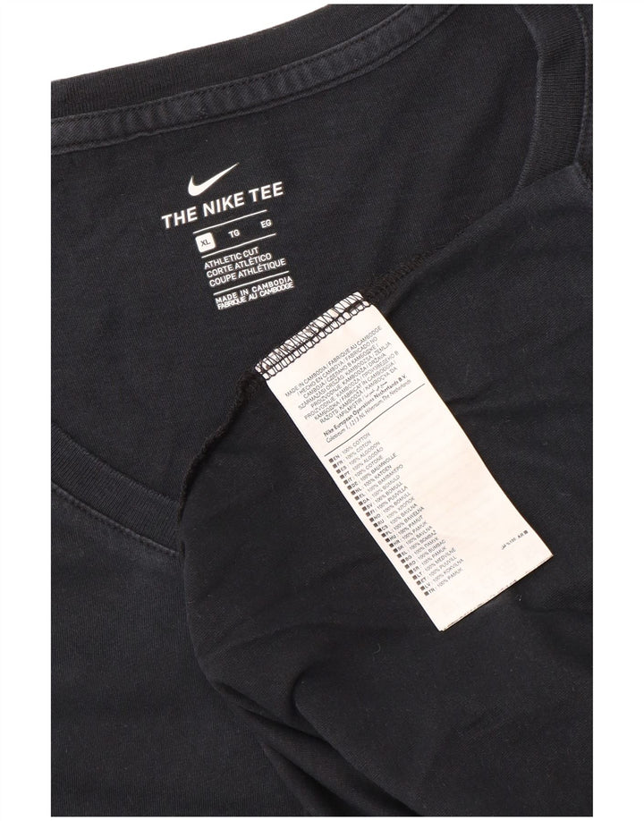 Damska koszulka Nike o kroju sportowym Top UK 18 XL, czarna, bawełniana