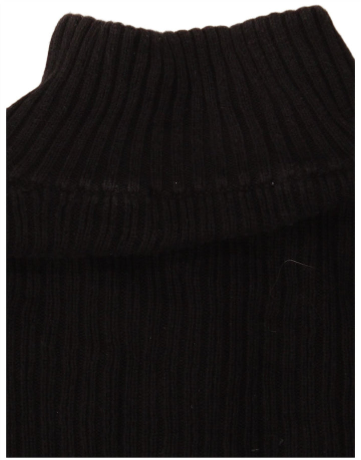 Męski sweter zapinany na zamek Calvin Klein, duży, czarny, bawełniany