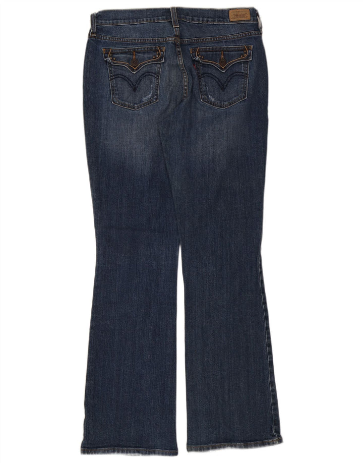Damskie jeansy LEVI'S 515 Bootcut US 10, duże, W32 L31, niebieska bawełna