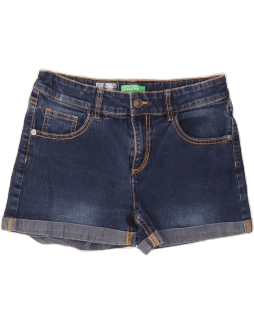 BENETTON Womens Denim Shorts W26 Small Blue Vintage Benetton and Second-Hand Benetton from Messina Hembry 