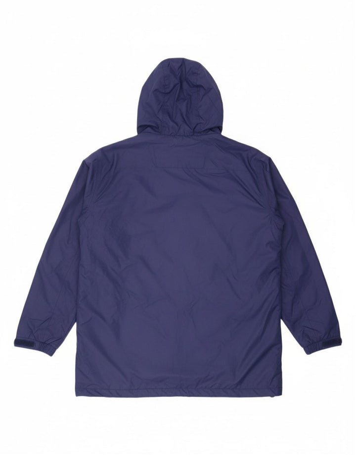MOUNTAIN WAREHOUSE Womens Hooded Rain Jacket UK 16 Large  Navy Blue