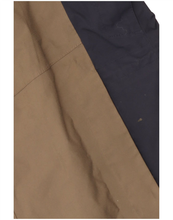 Męska kurtka przeciwdeszczowa Jack Wolfskin z kapturem UK 36/38 w kolorze średniego beżu