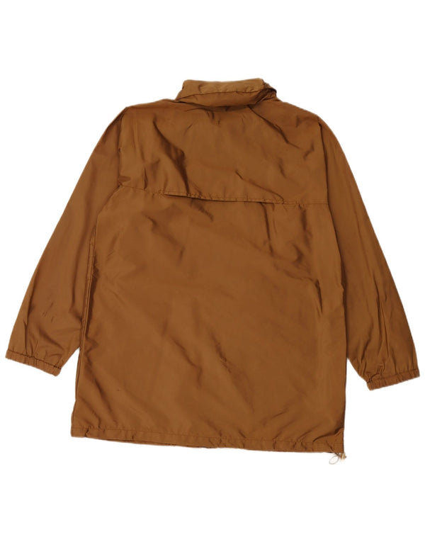 MAX MARA Damska weekendowa kurtka przeciwdeszczowa oversize z kapturem UK 8 Small Brown