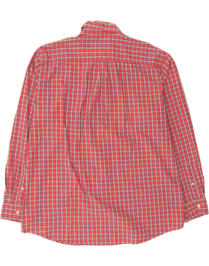 CHAPS Mens Big & Tall Shirt XL Pink Check Cotton Vintage Chaps and Second-Hand Chaps from Messina Hembry 