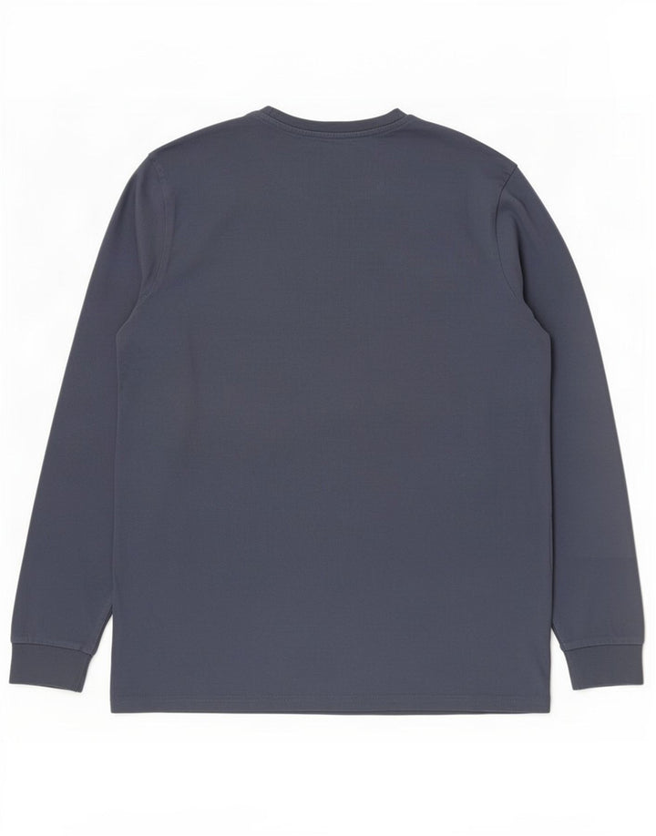 Marks & Spencer Męski top z długim rękawem, 2XL, niebieski, bawełniany
