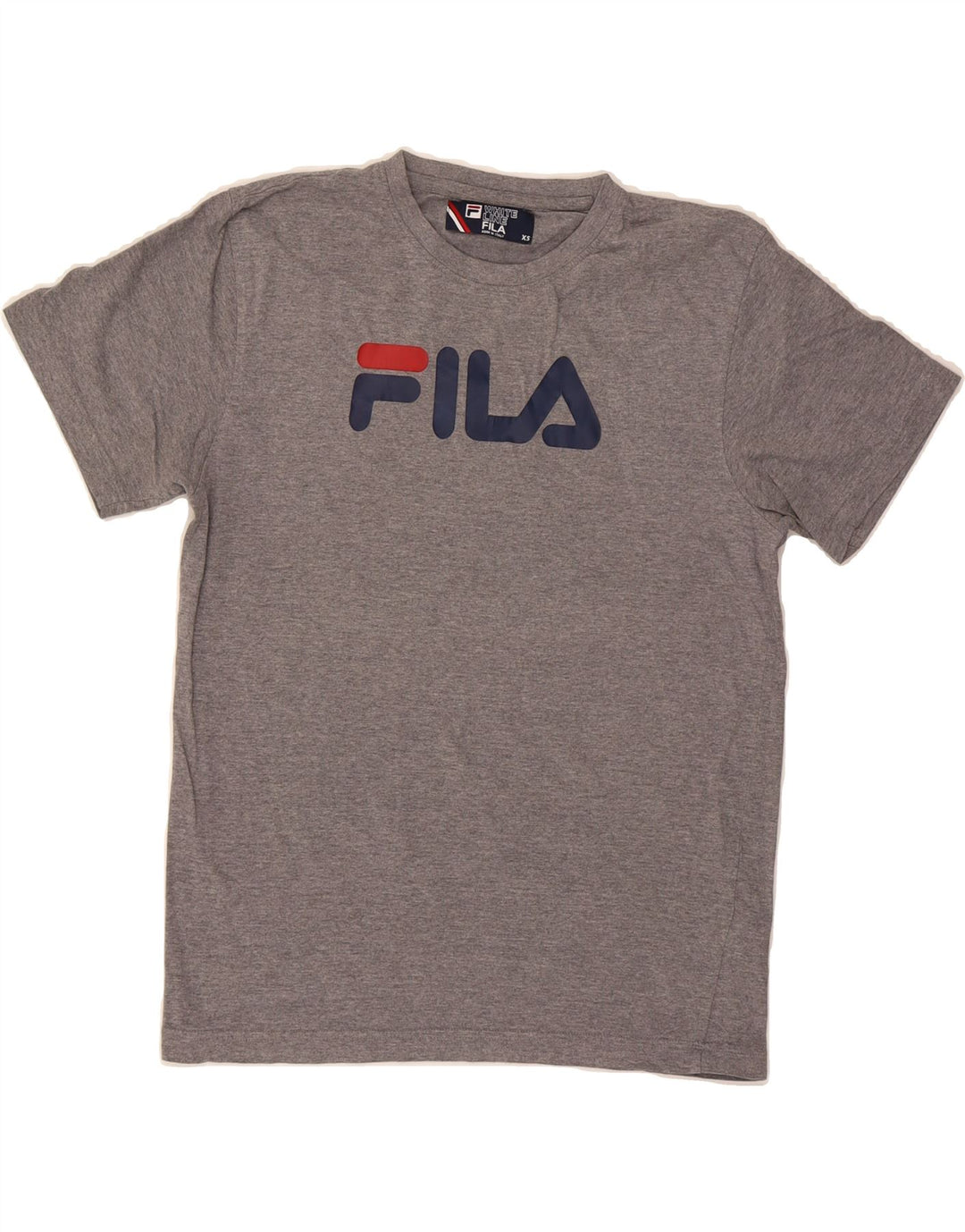 FILA Mens Graphic T-Shirt Top XS Grey Cotton Vintage Fila and Second-Hand Fila from Messina Hembry 