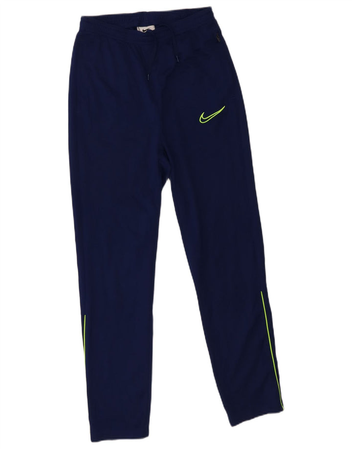 Chłopięce spodnie dresowe NIKE Dri Fit 13-14 lat XL, niebieskie, poliestrowe