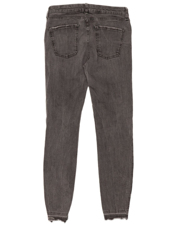 Damskie jeansy skinny Zara EU 42 Large W32 L28 Szara bawełna